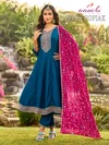 Plus Gopika By Aanchi Vichitra Silk Anarkali Kurtis Set
